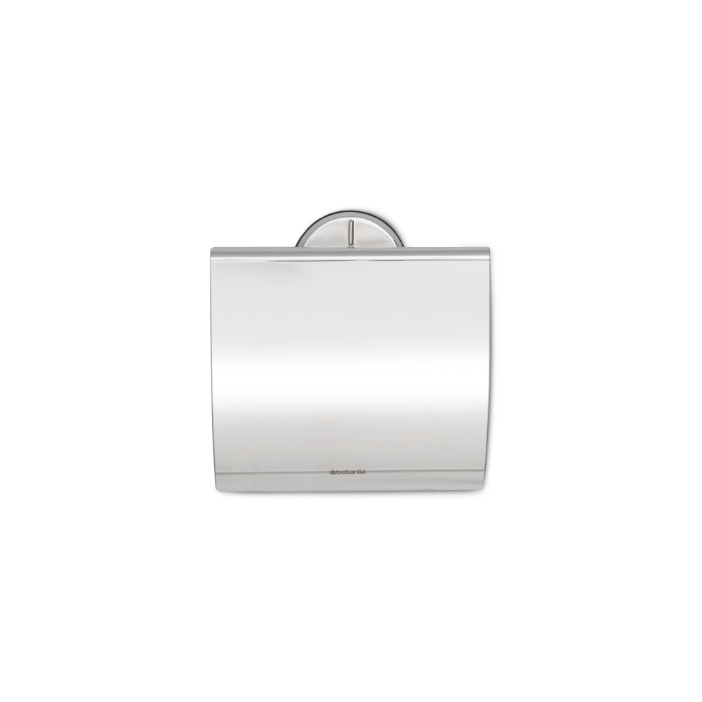 Brabantia Profile Toilet Roll Holder With Cover - Brilliant Steel