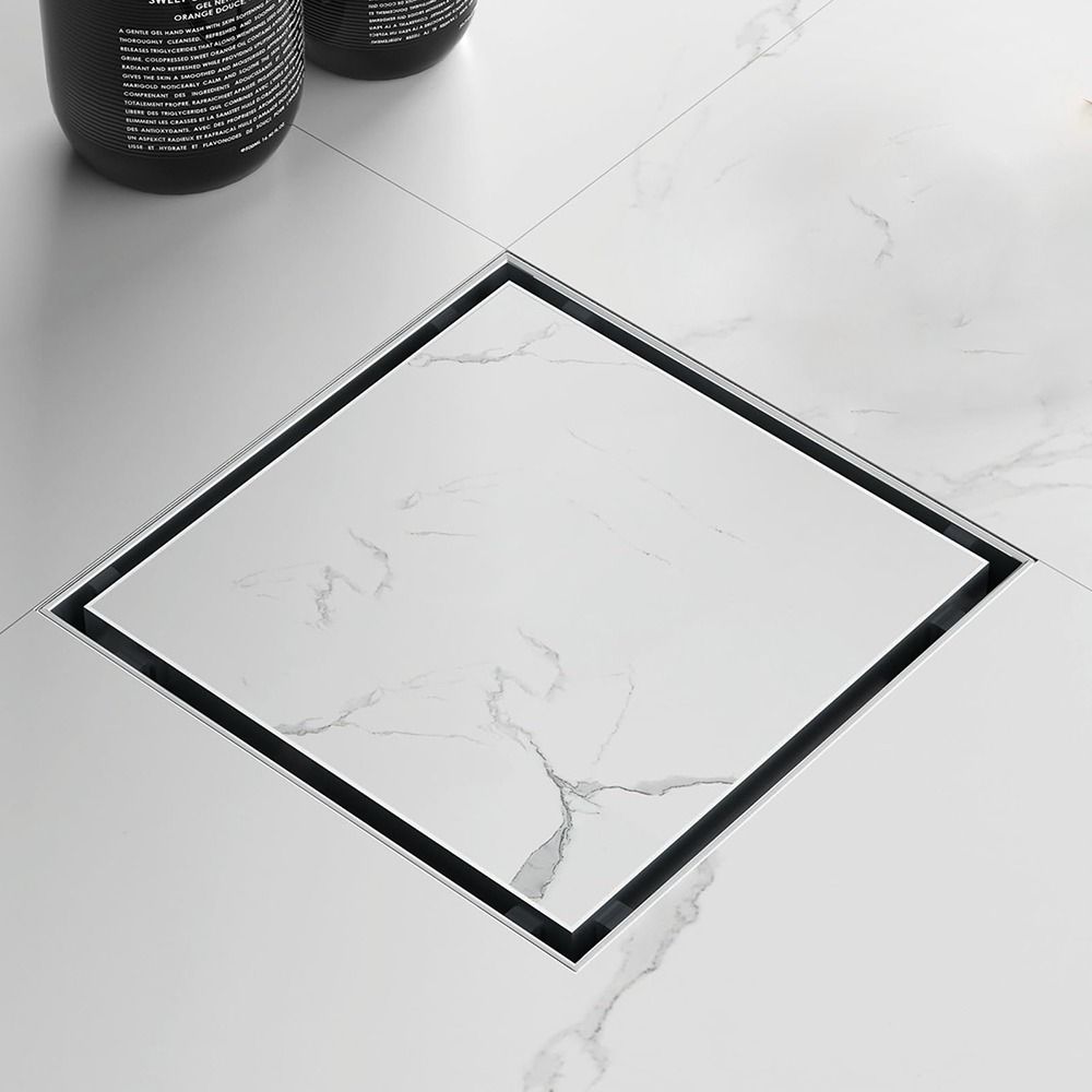 مصرف أرضي مربع 15 سم - ستانلس ستيل من أكوانوكس