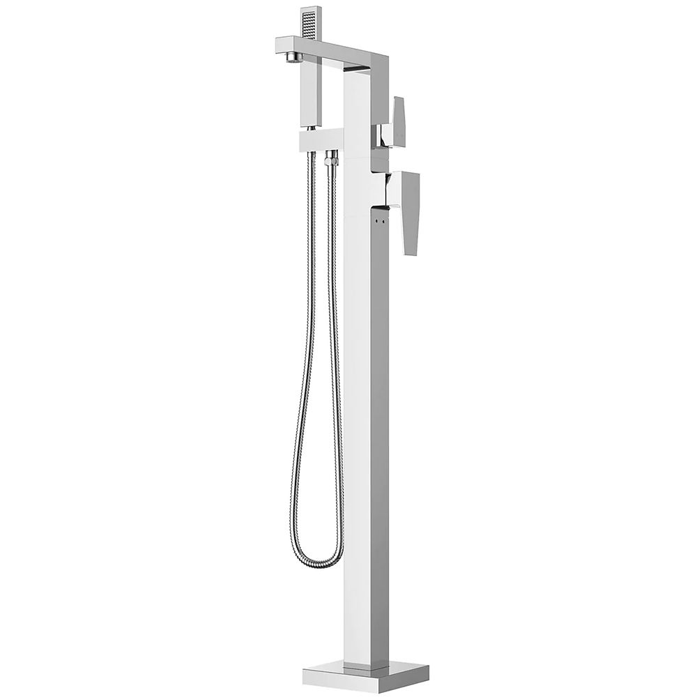 خلاط حوض أستحمام مثبت على الارض من ديورافيت - كروم