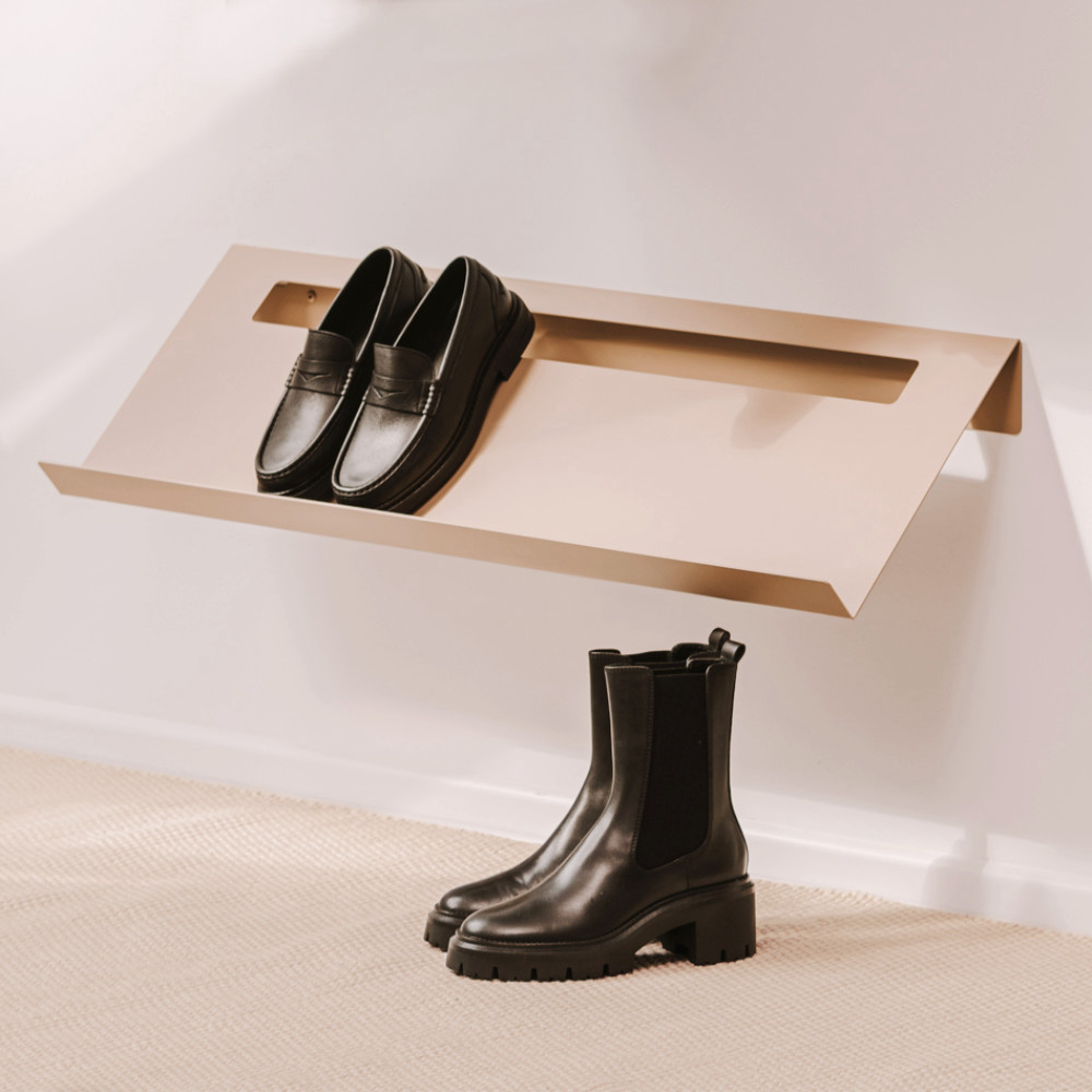 Fink Torino Steel Shoe Rack 60cm (W) - Polar White