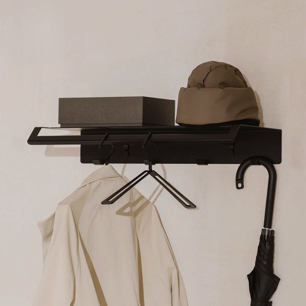 Fink Lyon Steel Coat Rack 60cm (W) - Midnight BlackMidnight Black