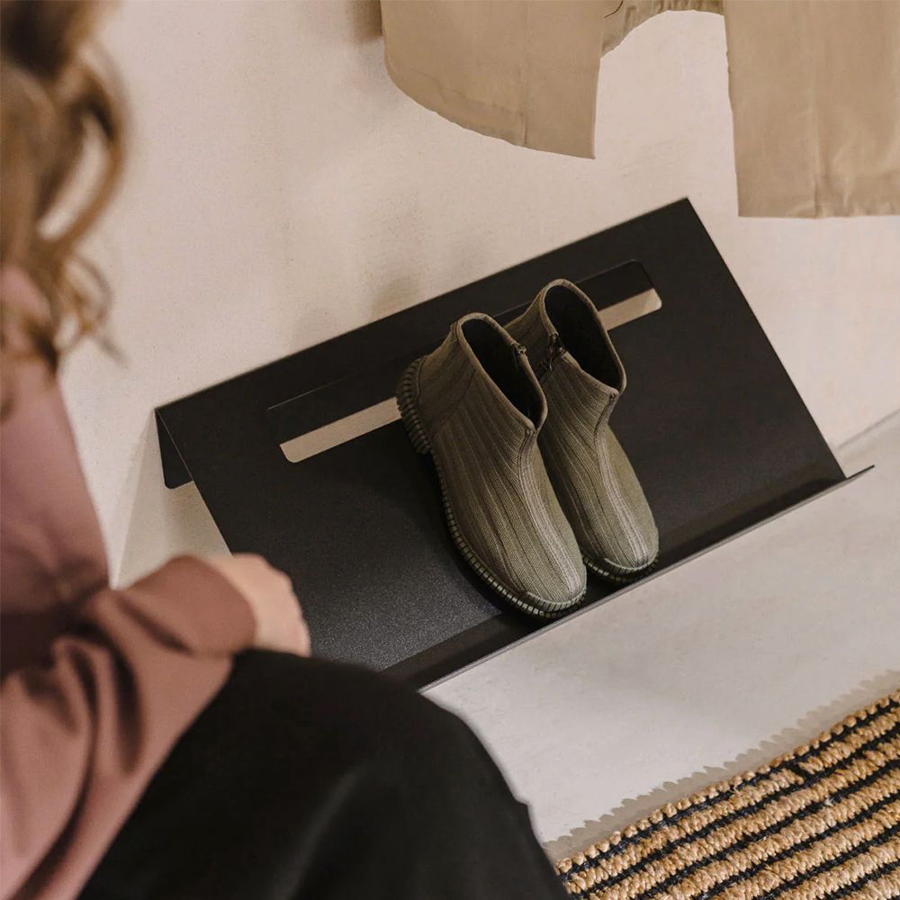 Fink Torino Steel Shoe Rack 60cm (W) - Midnight Black