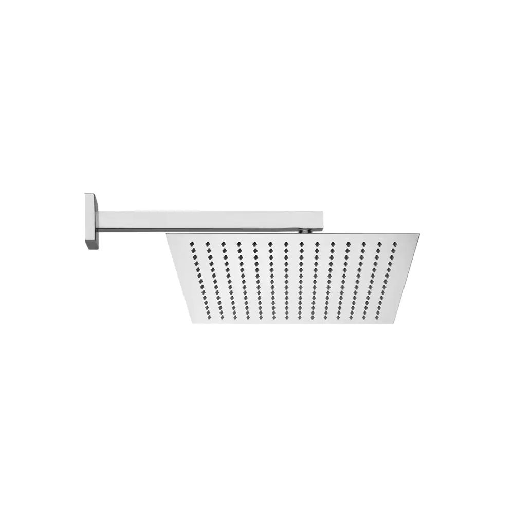 VitrA Metal Wall Mounted Square Rain Head Shower With Arm 30x30cm - ChromeChrome